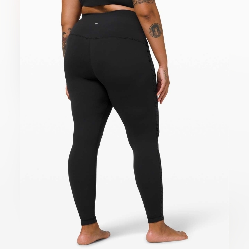 Lululemon Align Super High-Rise Pant 28" *Crushed Velvet Black size 4 in EUC
